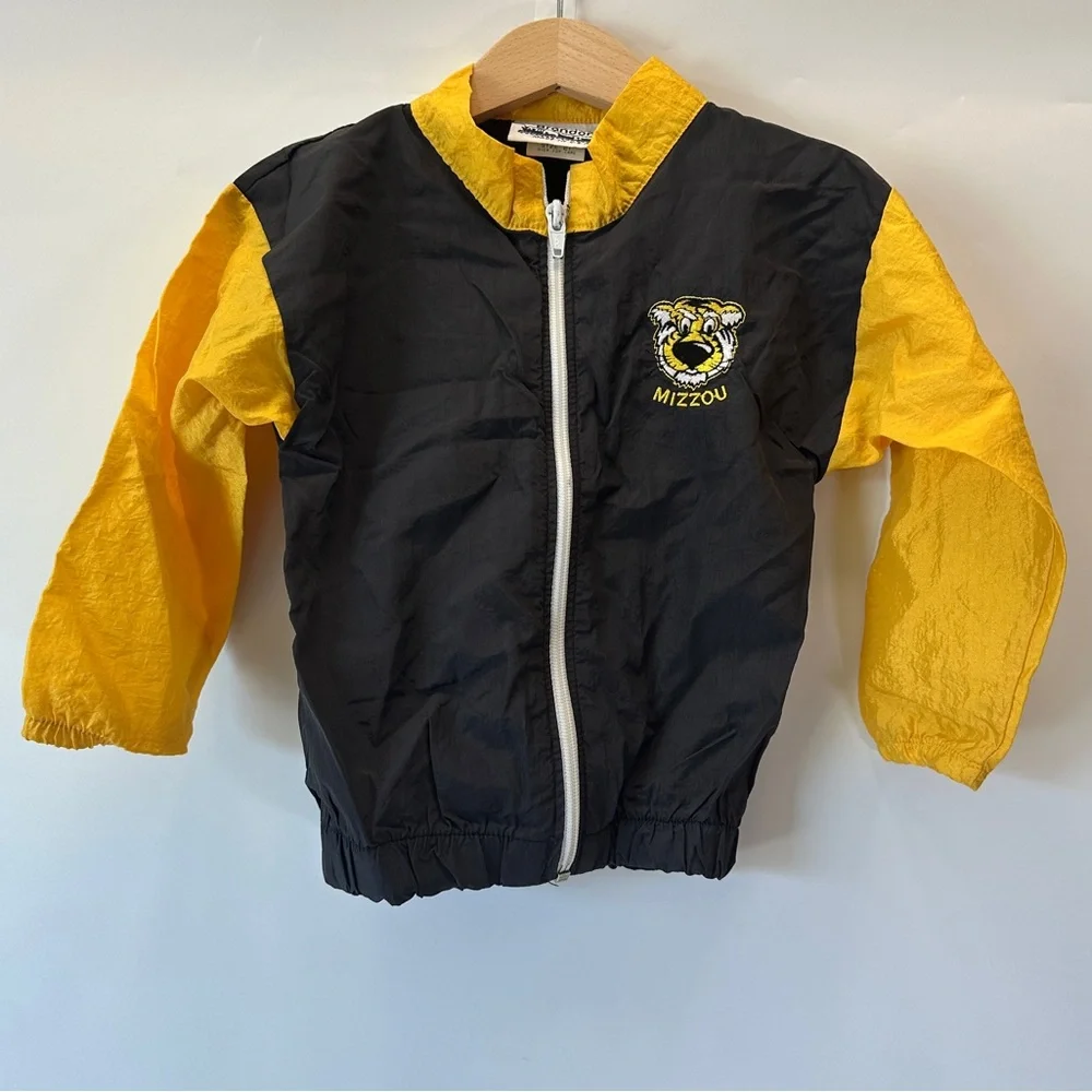 VTG Mizzou Tiger Toddler 2T Sports‎ Windbreaker Made in USA MU